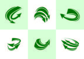 Groene Flechas Vector