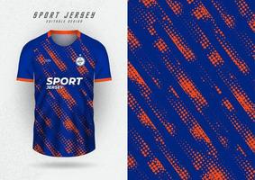 achtergrond mockup voor sport- shirt, Sportschool shirt, rennen shirt, blauw oranje strepen. vector