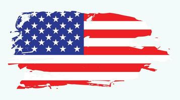 verontrust grunge structuur Amerikaans vlag vector