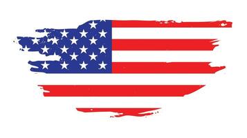 Verenigde Staten van Amerika grunge structuur kleurrijk vlag ontwerp vector
