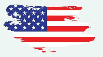 nieuw professioneel grunge structuur Verenigde Staten van Amerika vlag ontwerp vector