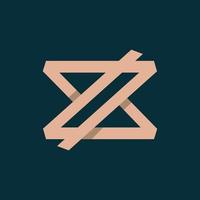 brief z monogram meetkundig modern logo vector