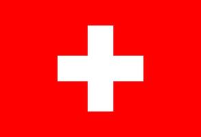 illustratie van de vlag van Zwitserland vector