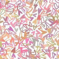 naadloos vector patroon gemaakt van klein vaag divers kleur harten Aan wit achtergrond. roze tinten minimalistisch romantisch achtergrond.