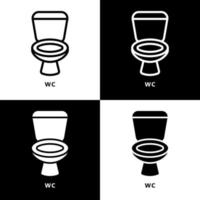 toilet symbool vector logo. toilet icoon tekenfilm