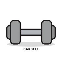 barbell icoon tekenfilm. Sportschool gewicht sport symbool vector