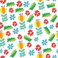 kleurrijk bloemen naadloos patroon vector