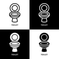 toilet icoon tekenfilm. toilet symbool vector logo