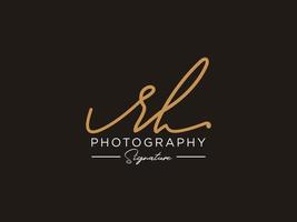 brief sl handtekening logo sjabloon vector