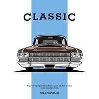 klassiek auto retro wijnoogst illustratie ontwerp vector