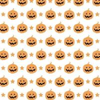 halloween pompoen patroon vector achtergrond