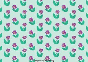 Paars Pansy Bloempatroon vector