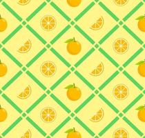 oranje fruit naadloos patroon met lijn en divers oranje illustratie ontwerp. structuur voor kleding stof, inpakken, behang of decoratief afdrukken. vector