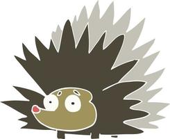 cartoon doodle stekelige egel vector