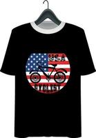 fiets t-shirt ontwerp vector