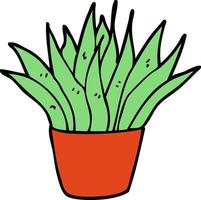 cartoon doodle kamerplant vector