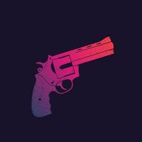 revolver, compact handgeweer, geweer vector