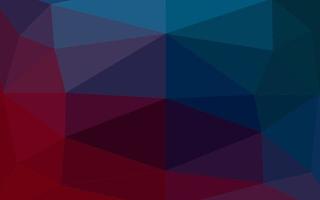 donkerblauw, rood vector glanzend driehoekig patroon.