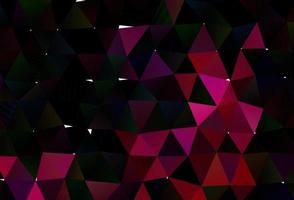 donker roze vector abstract veelhoekige indeling.