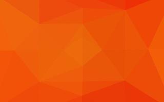 licht oranje vector glanzend driehoekig patroon.