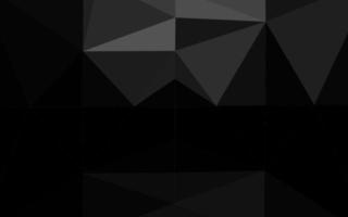 donkere zwarte vector driehoek mozaïek dekking.