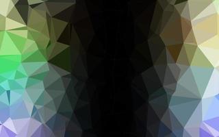 licht veelkleurig, regenboog vector glanzende driehoekige sjabloon.