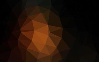donker oranje vector wazig driehoek sjabloon.