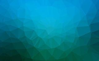 lichtblauwe, groene vector driehoek mozaïek dekking.