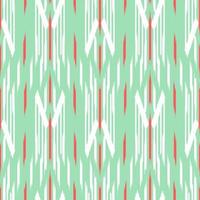 groen, wit en rood ikat naadloos patroon vector