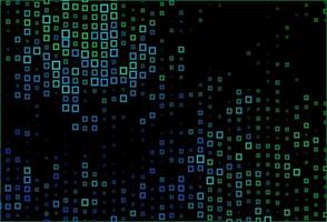 donkerblauwe, groene vectortextuur in rechthoekige stijl. vector