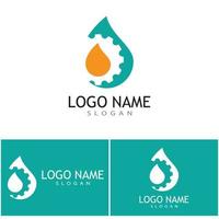 water laten vallen illustratie logo vector ontwerp