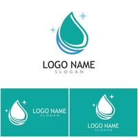 water laten vallen illustratie logo vector ontwerp