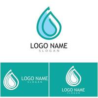 water laten vallen illustratie logo vector ontwerp