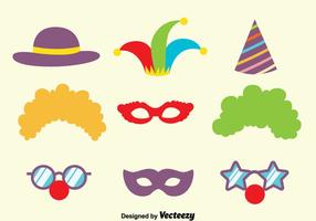 Carnaval Purim Mask Collection Vector