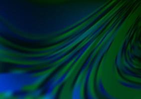 donkerblauwe, groene vectorbokeh en kleurrijk patroon. vector