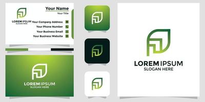 brief p ontwerp logo en branding kaart vector