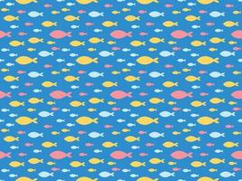 dier waterverf zee onderwater- patroon naadloos achtergrond oceaan ornament vector tekenfilm karakter