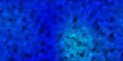lichtblauwe vector sjabloon in een zeshoekige stijl.