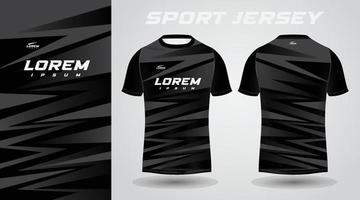 zwart overhemd sport Jersey ontwerp vector