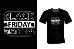 zwart vrijdag t-shirt ontwerp sjabloon vector