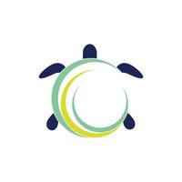 schildpad Golf oceaan modern logo vector