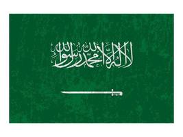 vlag van saoedi-arabië, officiële kleuren en verhouding. vectorillustratie. vector