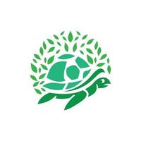 schildpad blad natuur illustratie ecologie logo vector