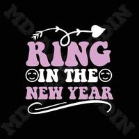 ring in de nieuw jaar vector