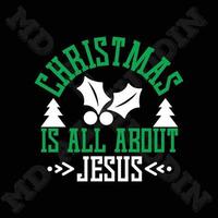 Kerstmis is allemaal over Jezus vector