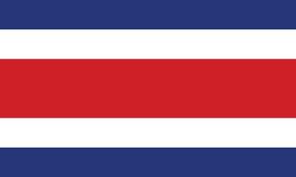 de nationaal vlag van costa rica vector illustratie. civiel en staat vlag van costa rica met officieel kleur