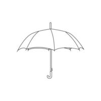 paraplu schets icoon illustratie Aan wit achtergrond vector