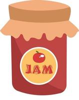 zoet jam, illustratie, vector Aan wit achtergrond