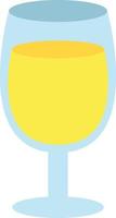 limonade in glas, illustratie, vector Aan wit achtergrond