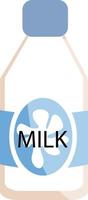 melk in fles, illustratie, vector Aan wit achtergrond